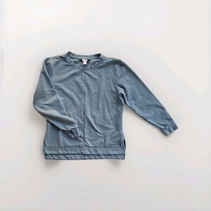 Athleta Retroplush  Crewneck Sweatshirt  Sage Green Women's Size M Has Pockets!